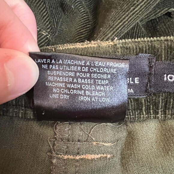 Vintage 90s Y2K Corduroy Velvet Pants Preppy Trousers Full Length Fall Boho Chic - Picture 6 of 8